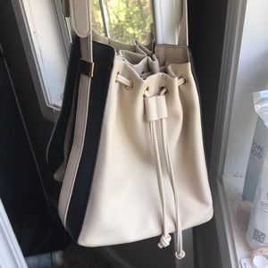 Drawstring cream bag!